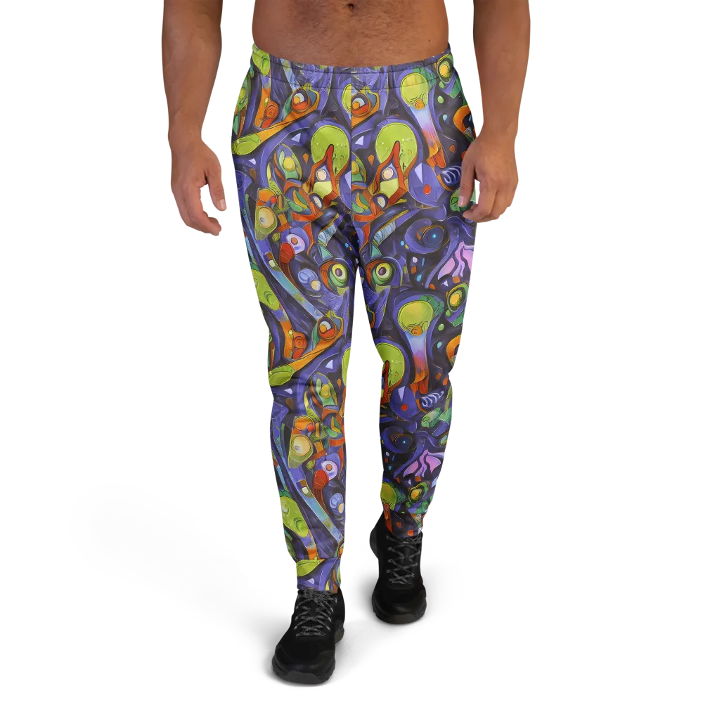 Neon Organism on Men's Joggers — Front