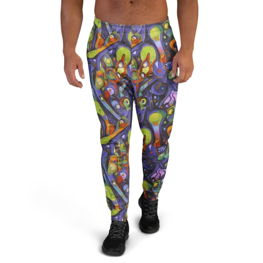 Neon Organism on a Men's Joggers
