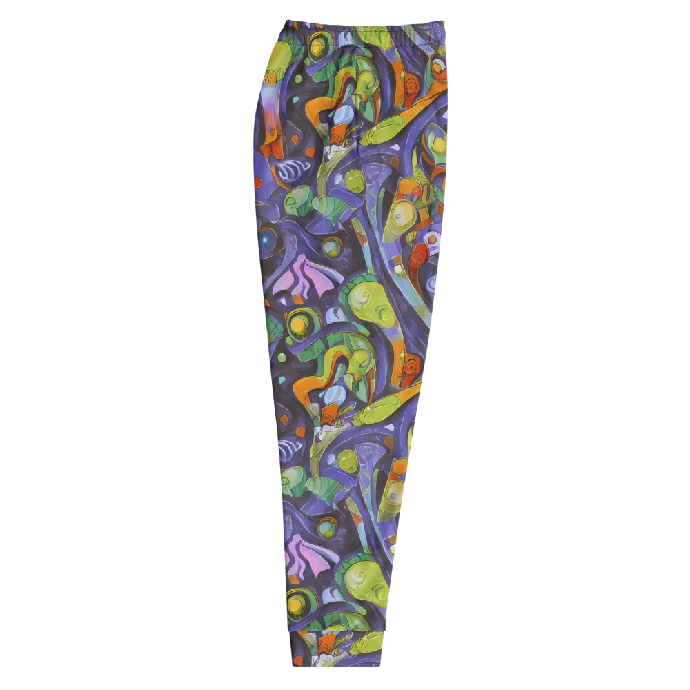 Neon Organism on Men's Joggers — Right