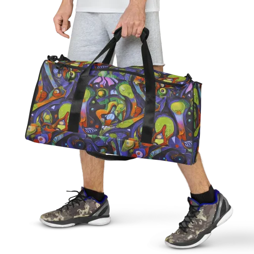 Neon Organism on a Duffle Bag
