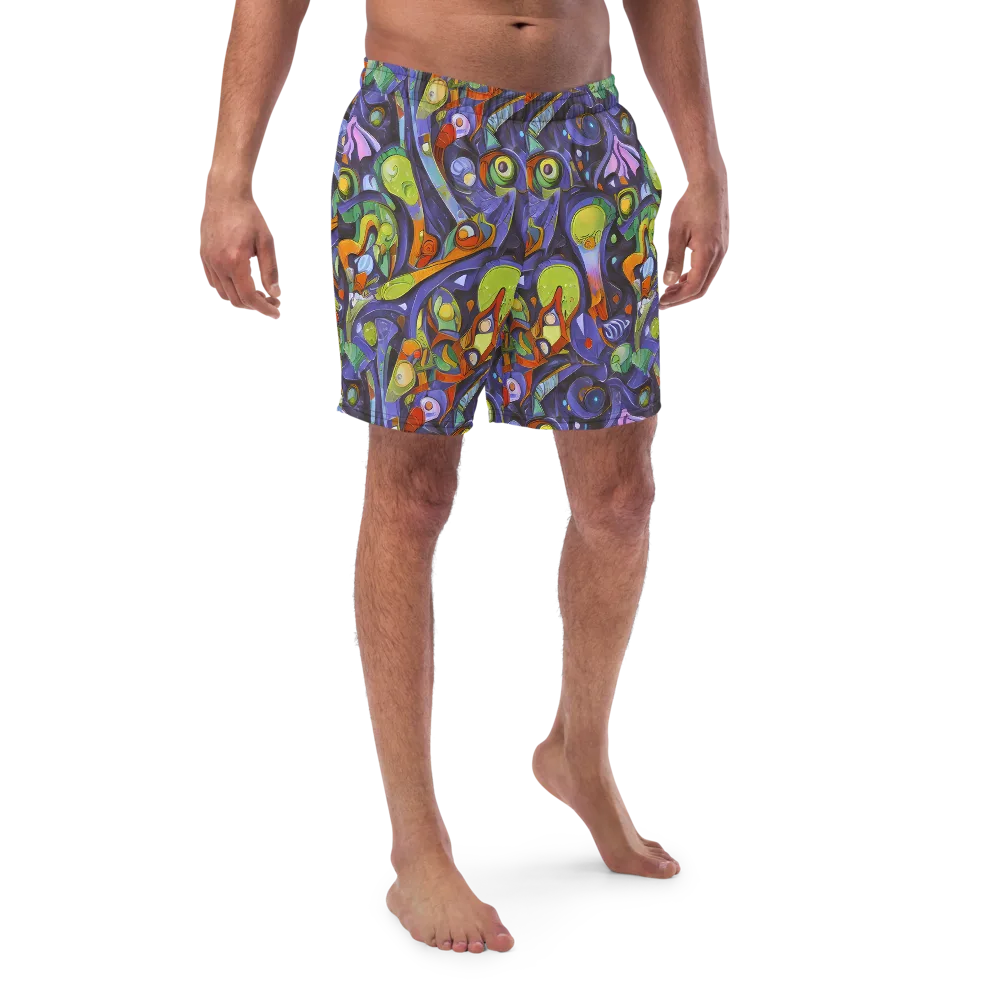 Neon Organism on Swim Trunks — Front
