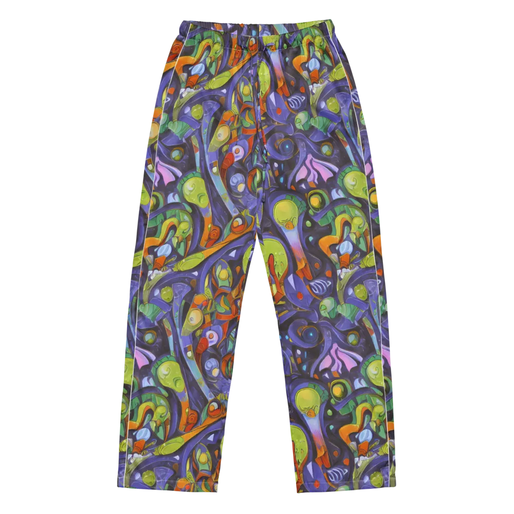 Neon Organism on Women's Pajama Pants — Front