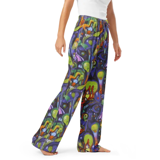 Neon Organism on a Women's Pajama Pants