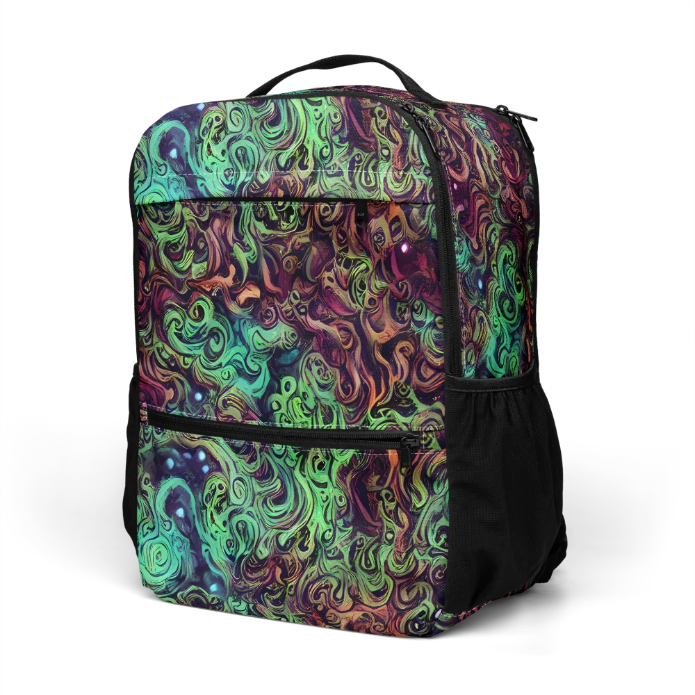 Emerald Maelstrom on Utility Backpack — Left Front