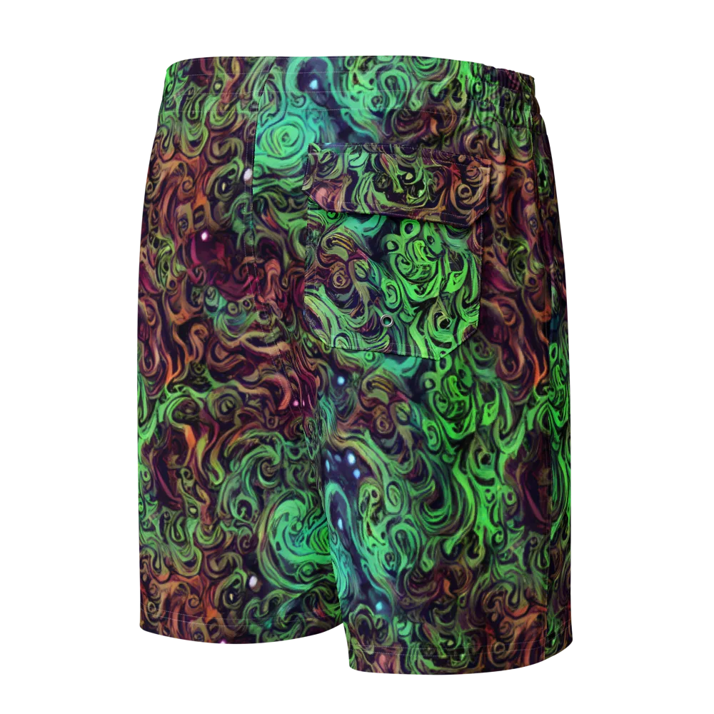 Emerald Maelstrom on Men's Board Shorts — Back