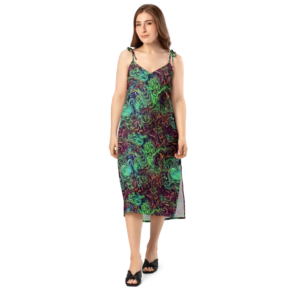 Emerald Maelstrom on Slip Dress — Front
