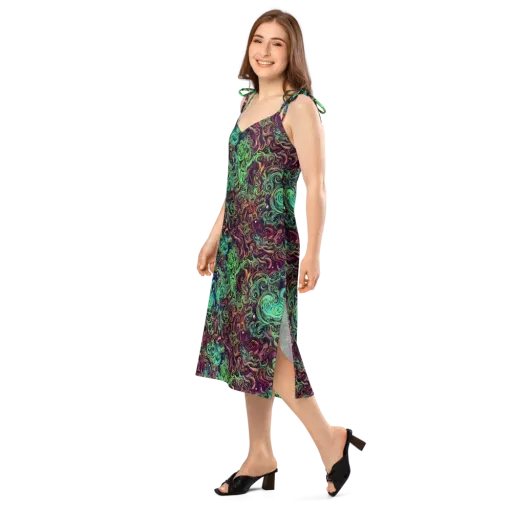 Emerald Maelstrom on a Slip Dress