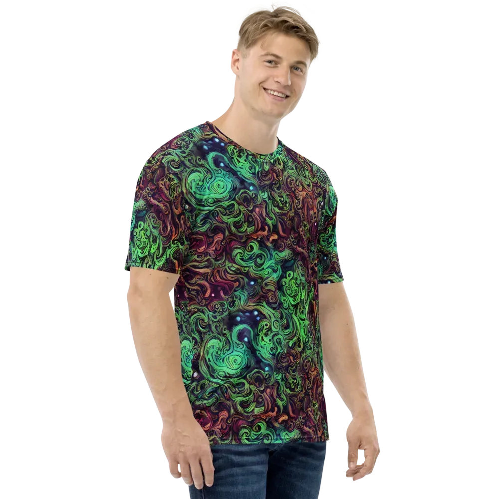 Emerald Maelstrom on Men's Crew Neck T-Shirt — Right