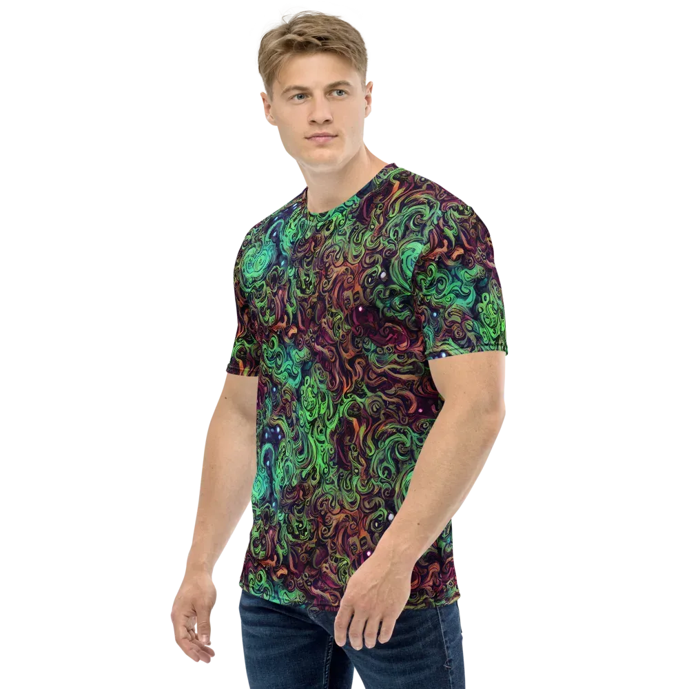 Emerald Maelstrom on Men's Crew Neck T-Shirt — Left