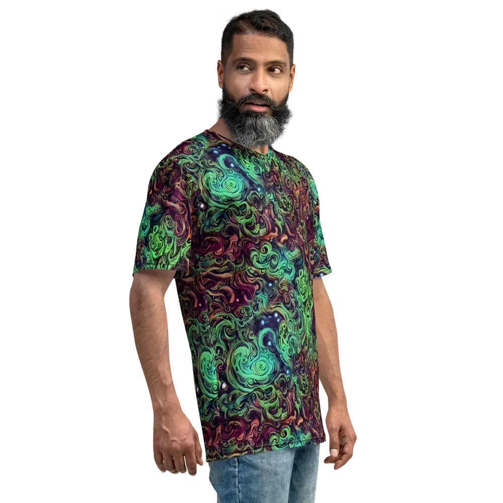 Emerald Maelstrom on Men's Crew Neck T-Shirt — Right