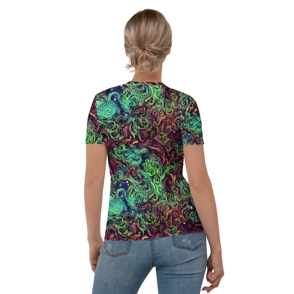 Emerald Maelstrom on Women's Crew Neck T-Shirt — Back