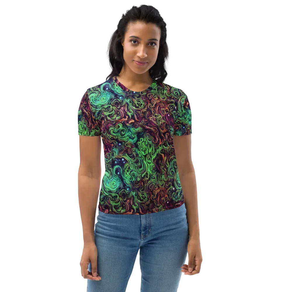 Emerald Maelstrom on Women's Crew Neck T-Shirt — Front