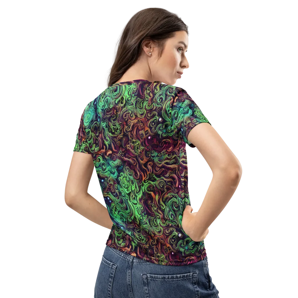 Emerald Maelstrom on Women's Crew Neck T-Shirt — Back