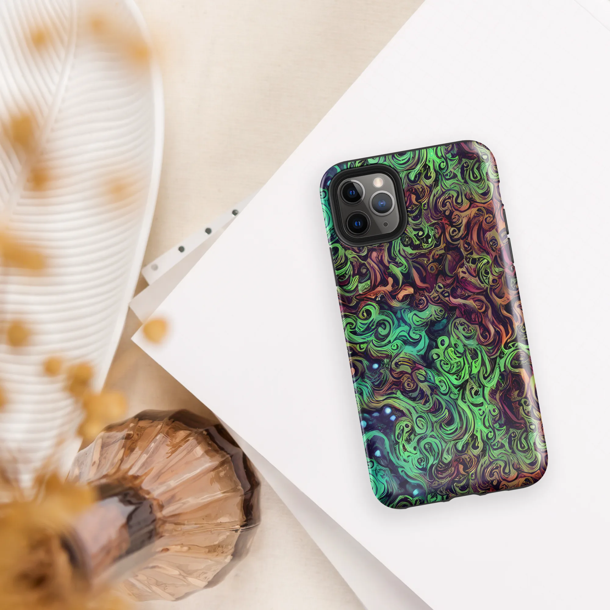 Emerald Maelstrom on Tough Case for iPhone® — Front