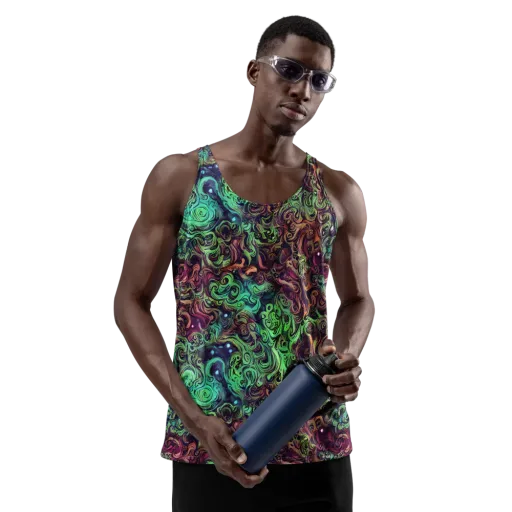 Emerald Maelstrom on a Men's Tank Top