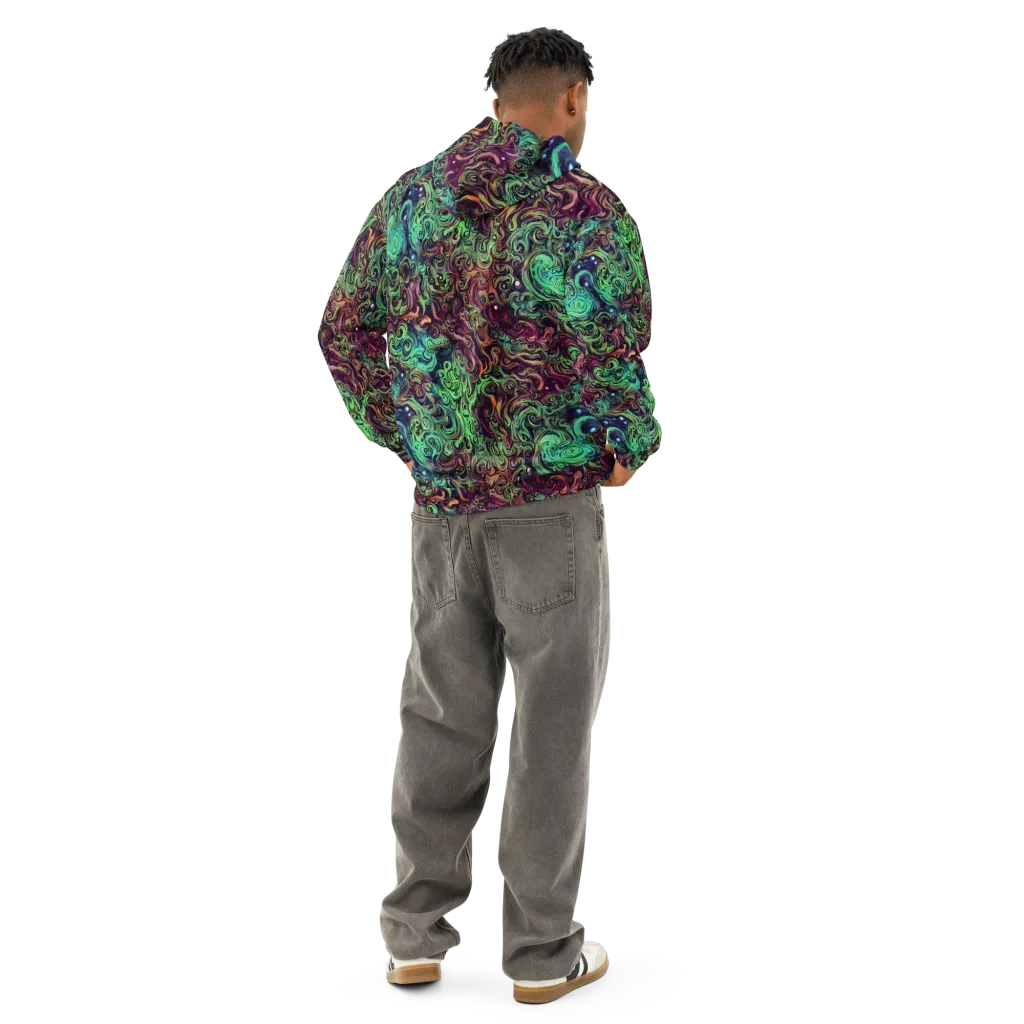 Emerald Maelstrom on Cotton Hoodie — Back