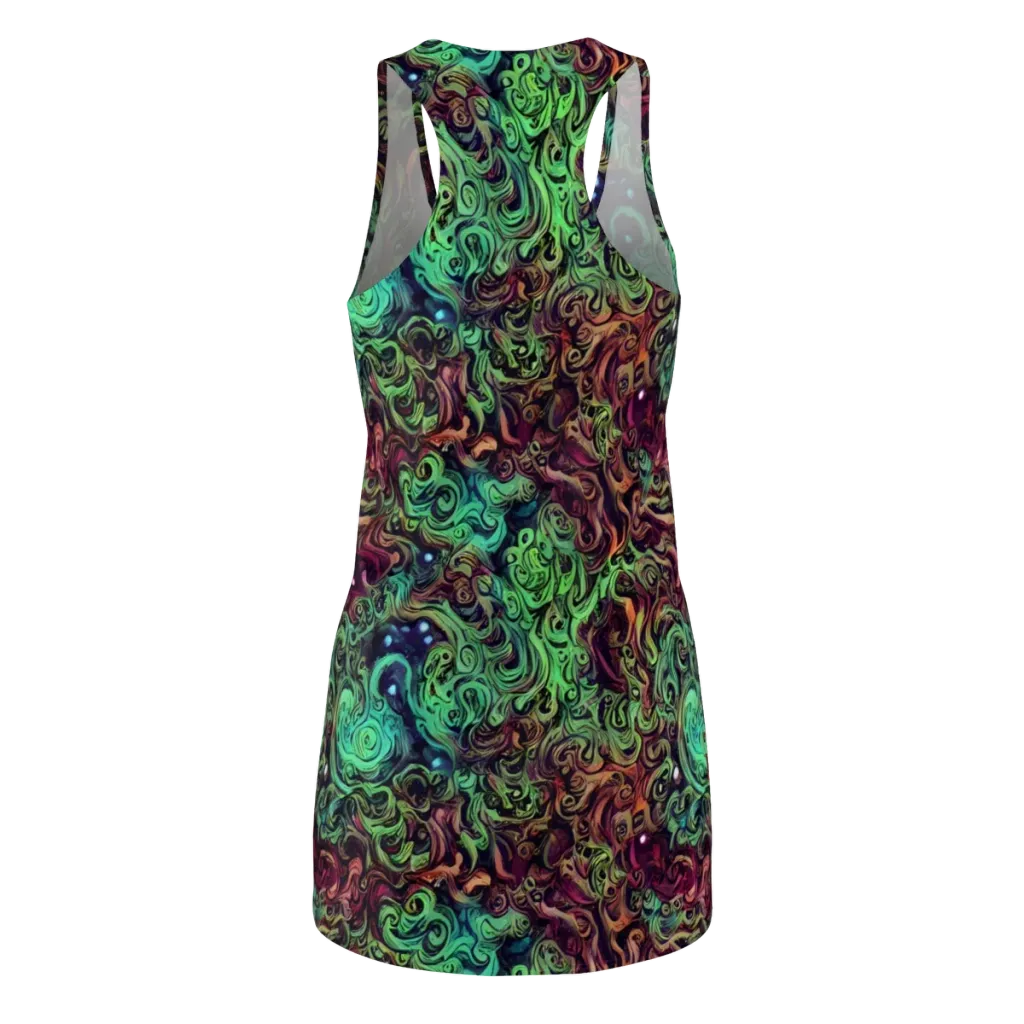 Emerald Maelstrom on Racerback Dress — Back