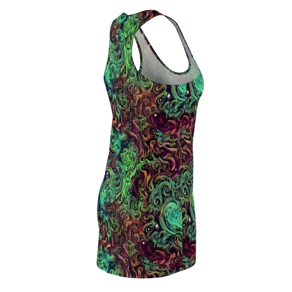 Emerald Maelstrom on Racerback Dress — Back Side