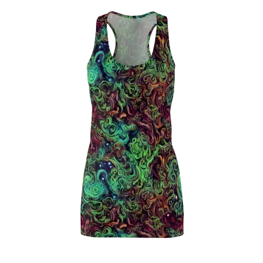 Emerald Maelstrom on a Racerback Dress