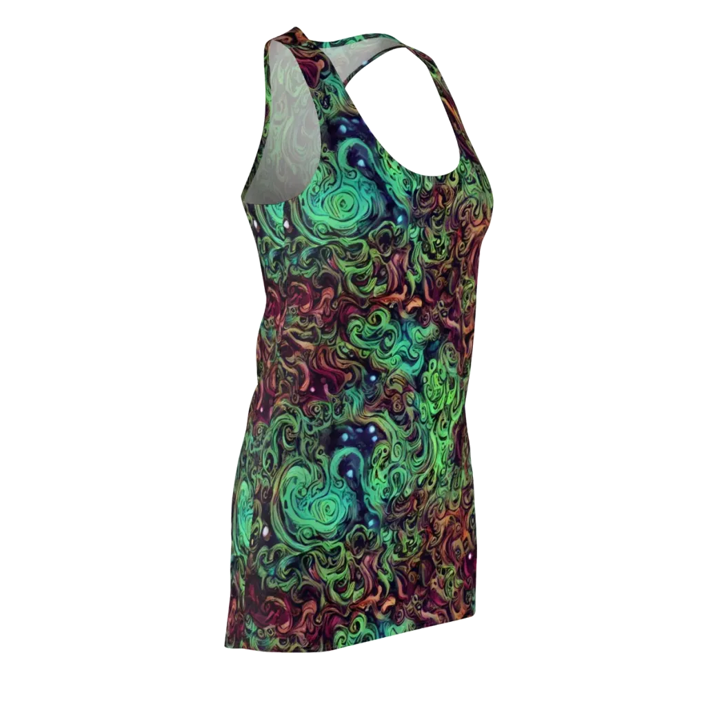 Emerald Maelstrom on Racerback Dress — Front Side
