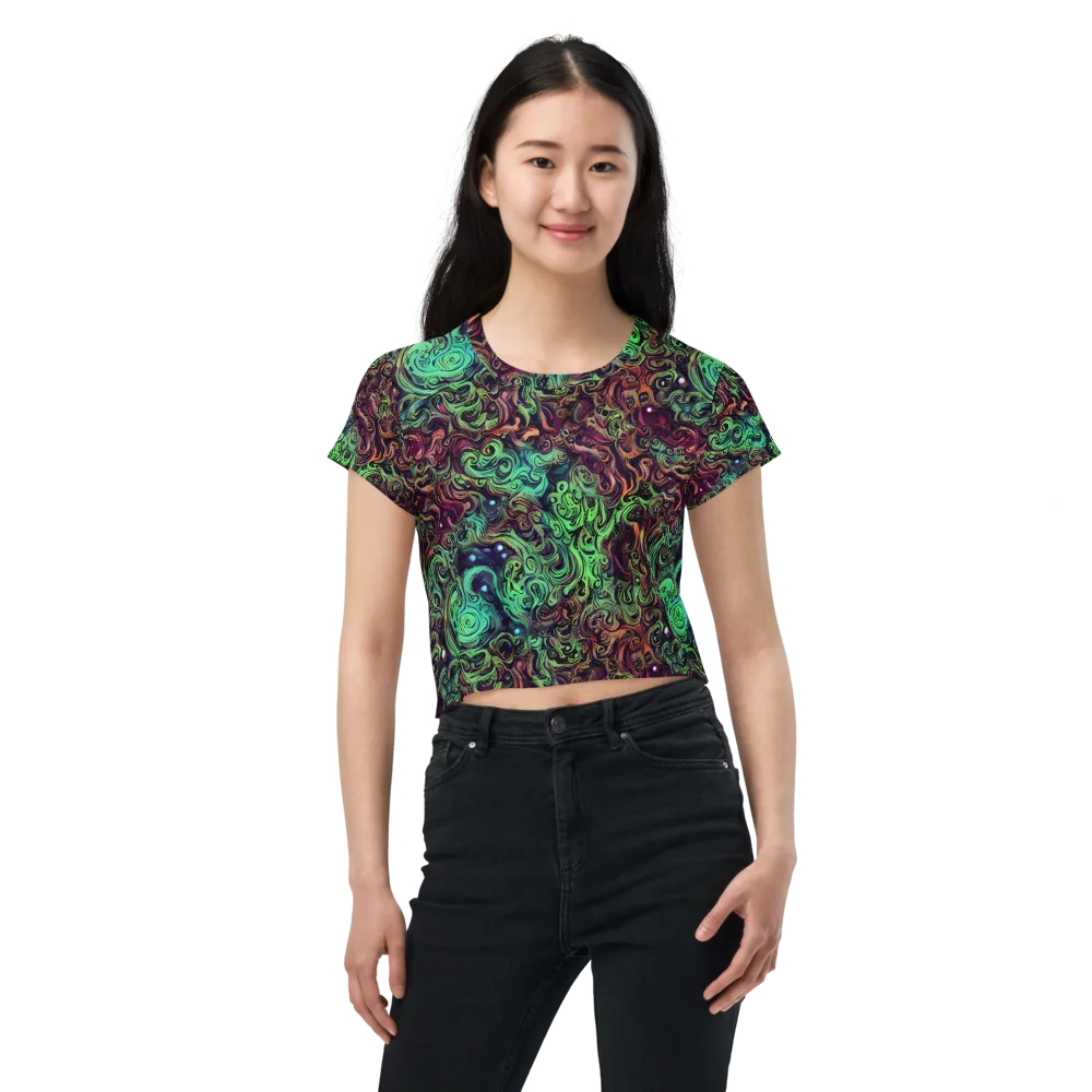 Emerald Maelstrom on Crop Tee — Front