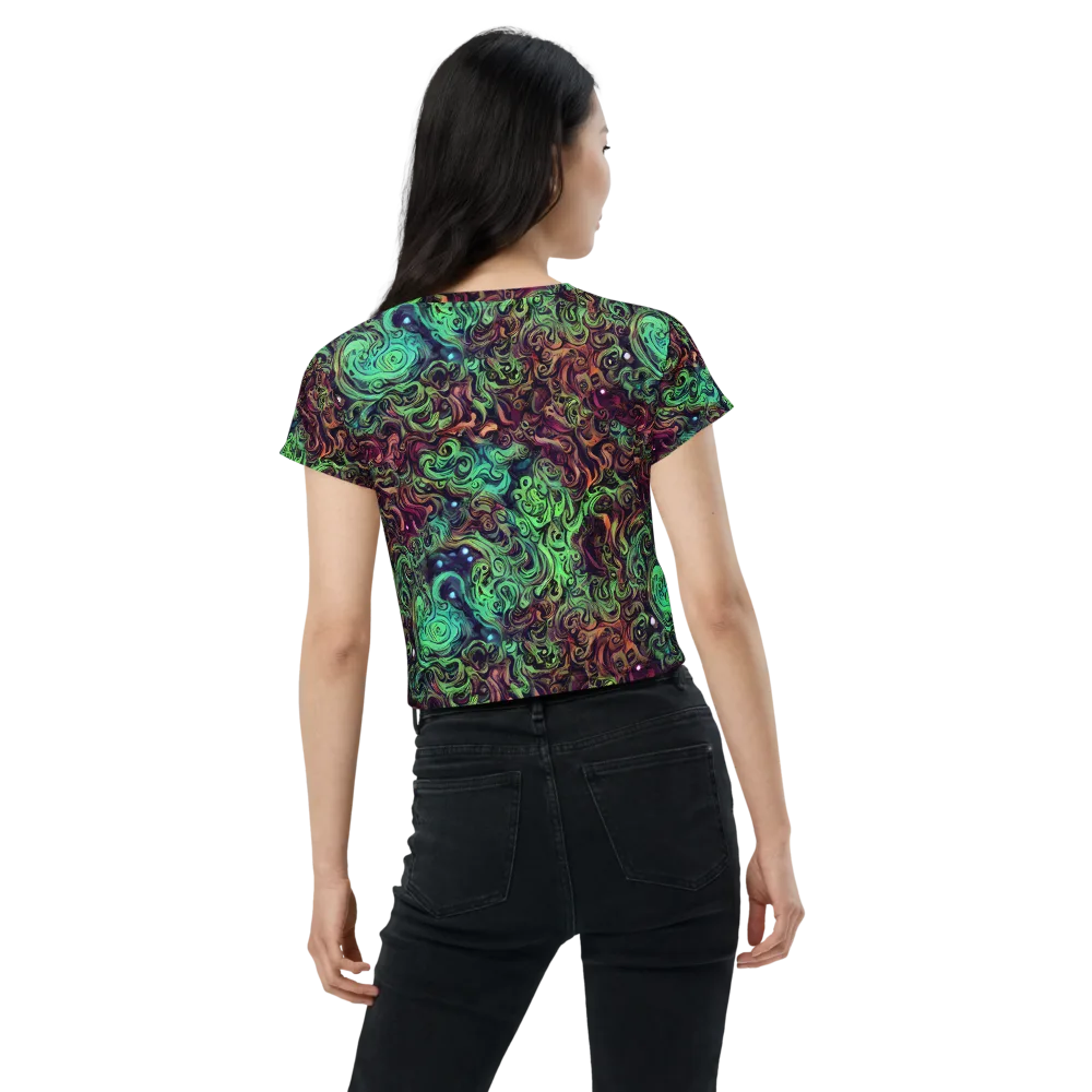 Emerald Maelstrom on Crop Tee — Back