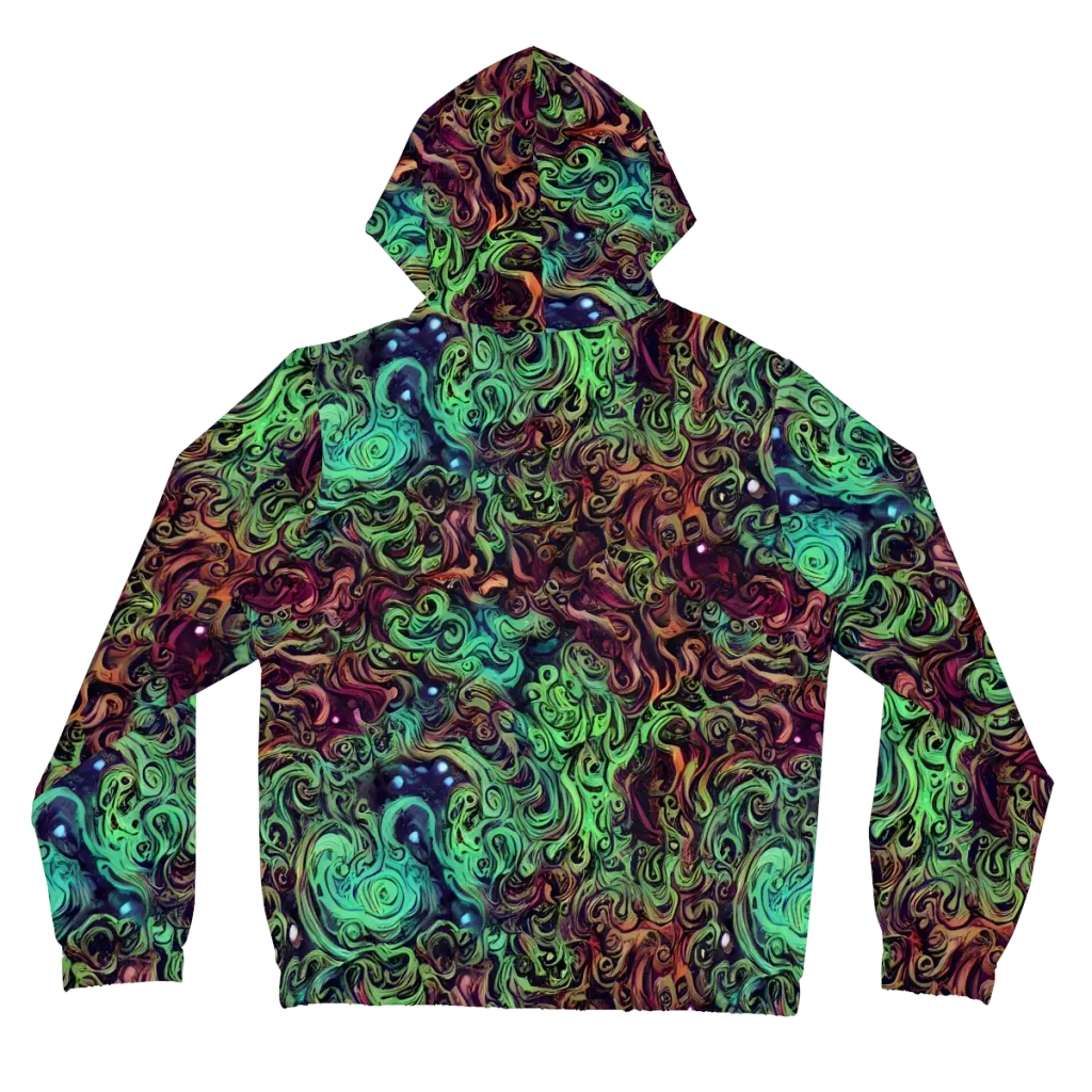Emerald Maelstrom on Women's Full-Zip Hoodie — Back