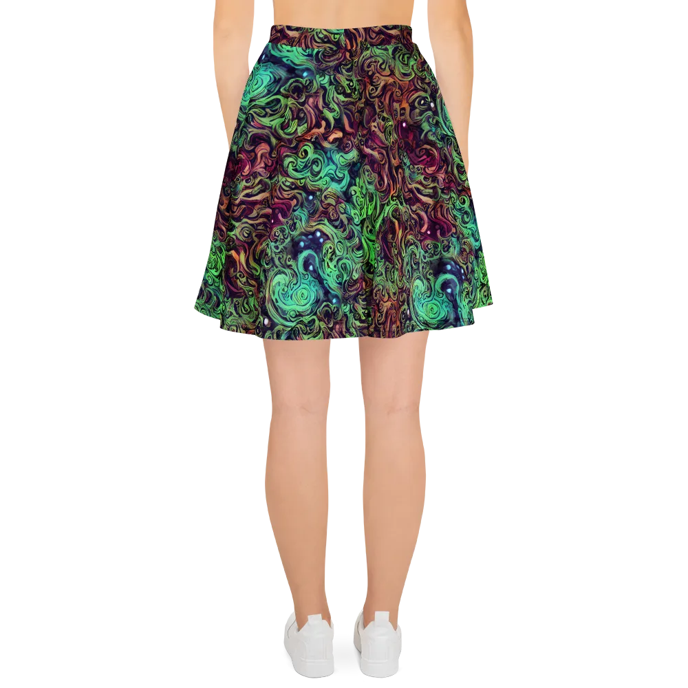 Emerald Maelstrom on Skater Skirt — Back