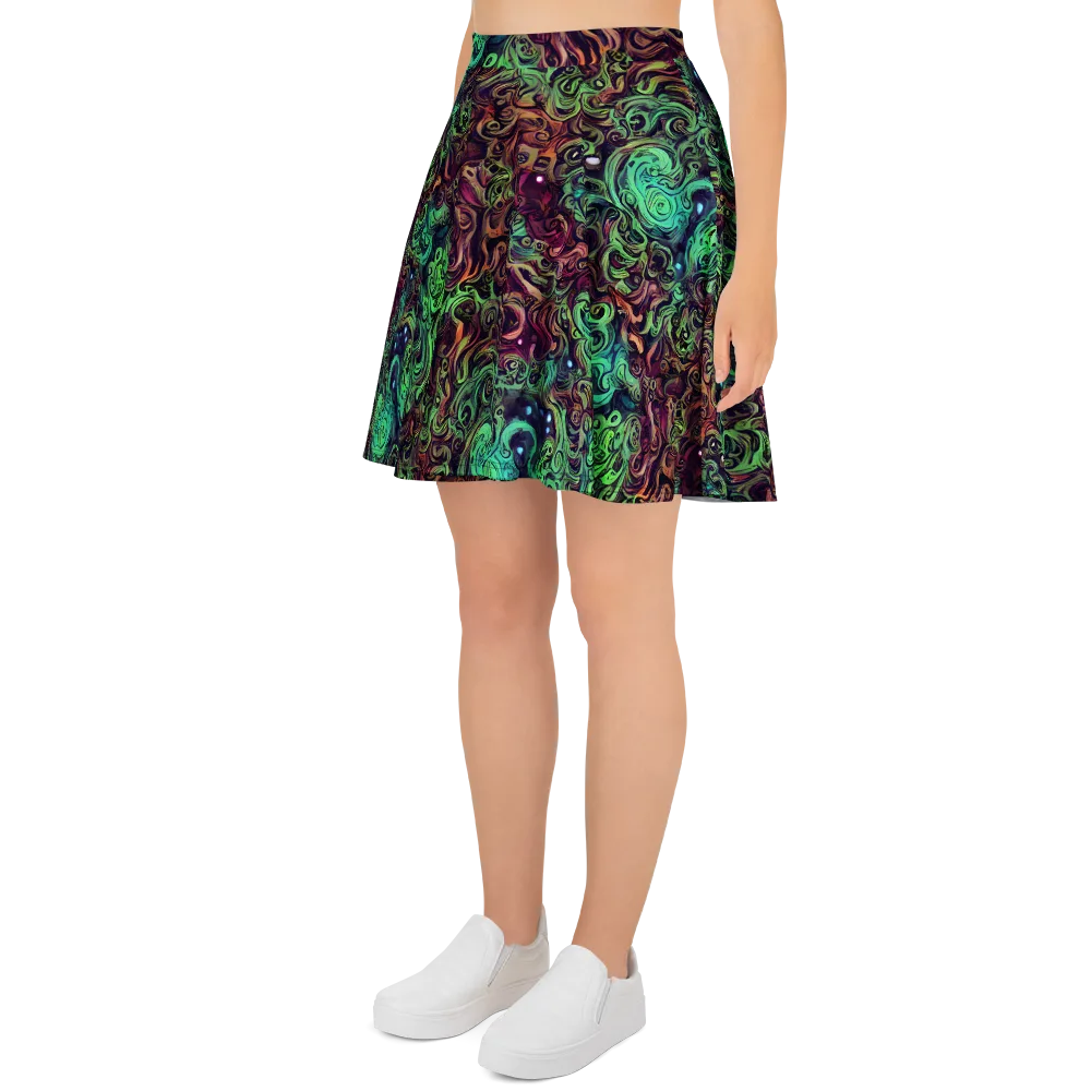 Emerald Maelstrom on Skater Skirt — Left