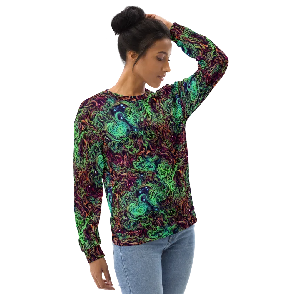 Emerald Maelstrom on Sweatshirt — Right Front
