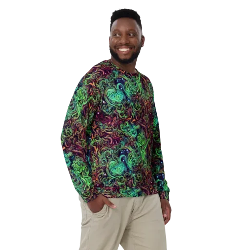 Emerald Maelstrom on a Sweatshirt