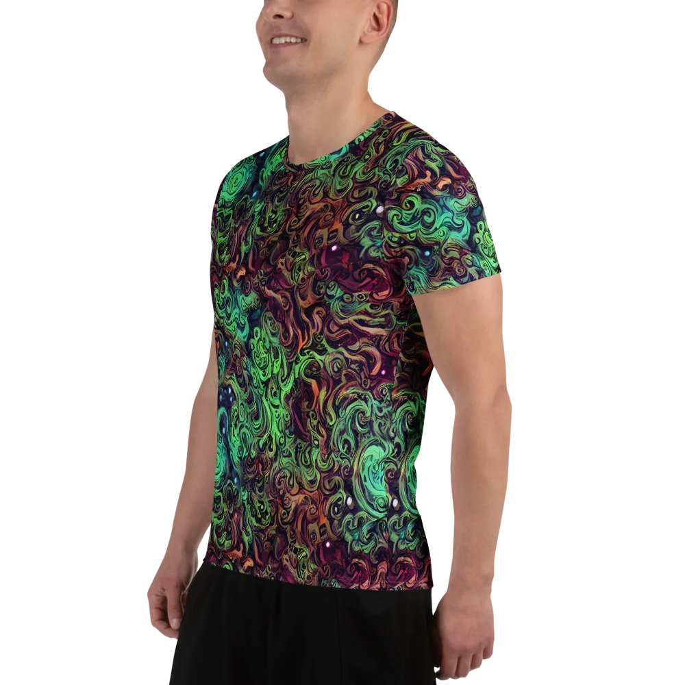 Emerald Maelstrom on Men's Athletic T-Shirt — Left
