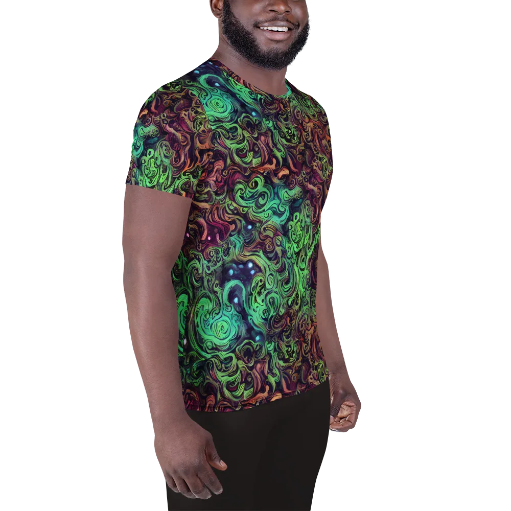 Emerald Maelstrom on Men's Athletic T-Shirt — Right