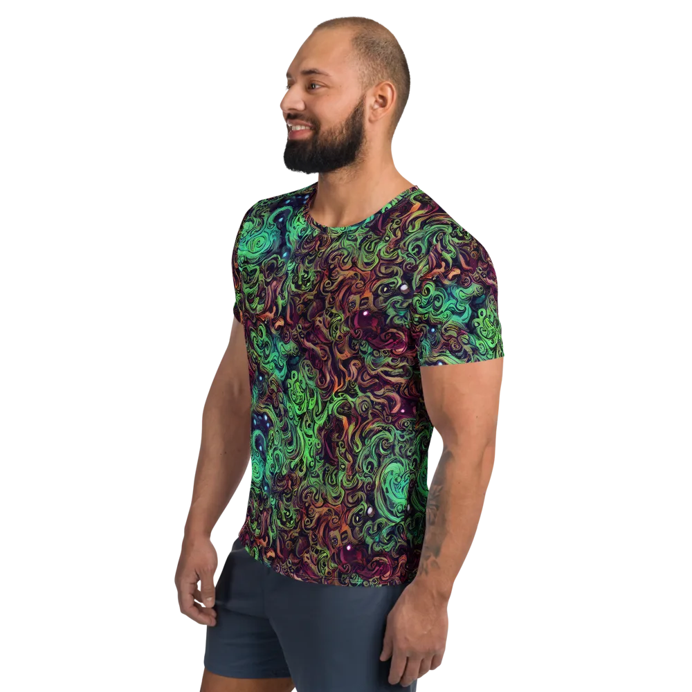 Emerald Maelstrom on Men's Athletic T-Shirt — Left