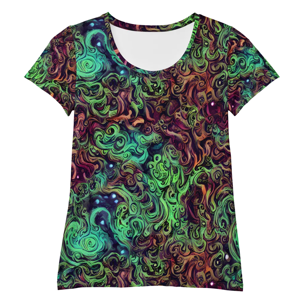 Emerald Maelstrom on Women's Athletic T-Shirt — Front