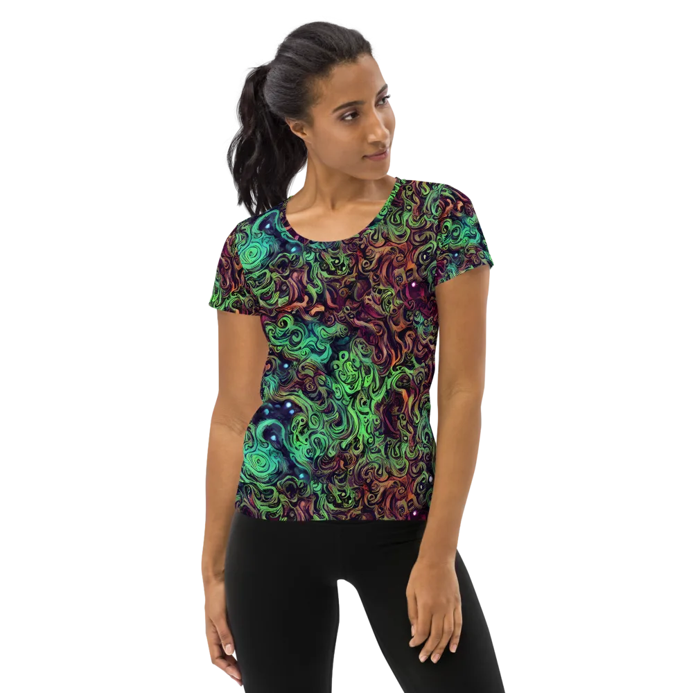 Emerald Maelstrom on Women's Athletic T-Shirt — Front