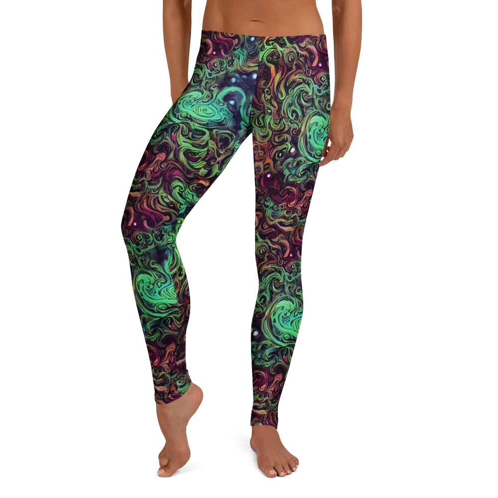 Emerald Maelstrom on Leggings — Front