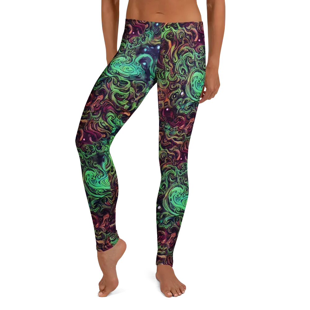 Emerald Maelstrom on Leggings — Front