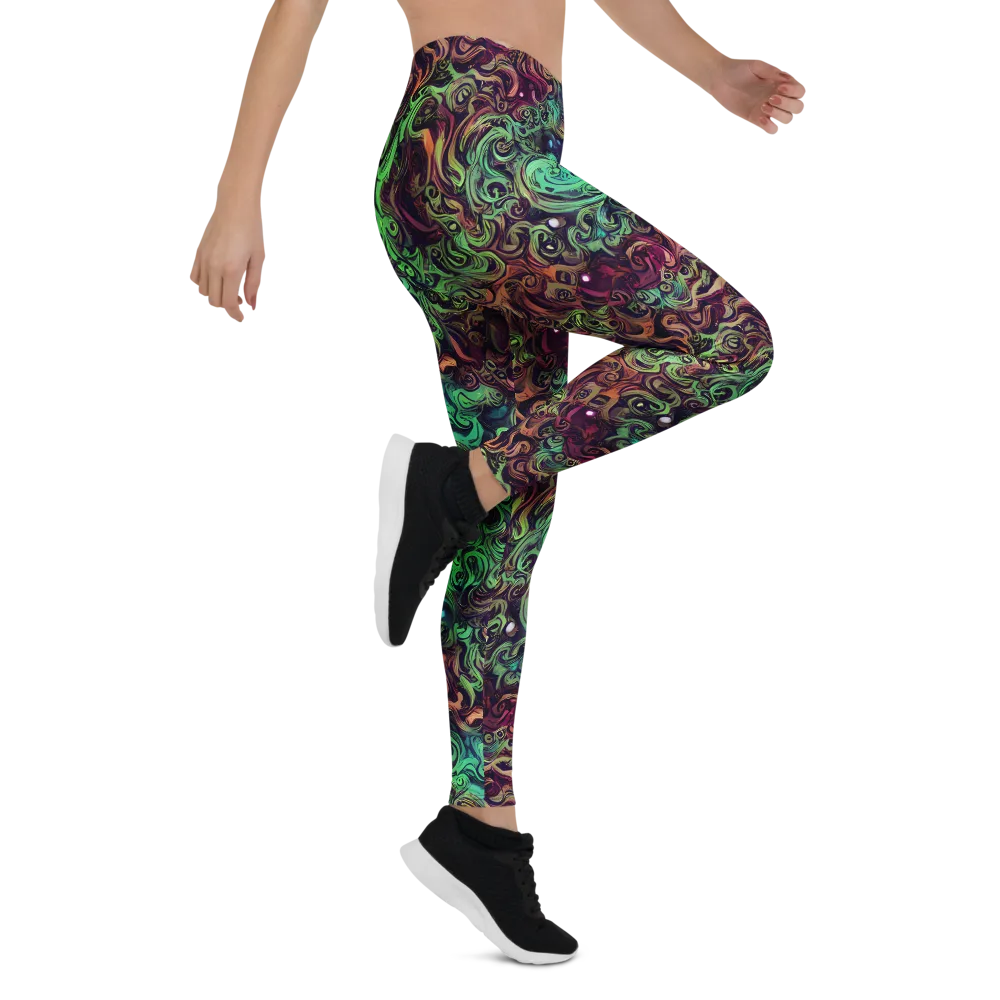Emerald Maelstrom on Leggings — Right