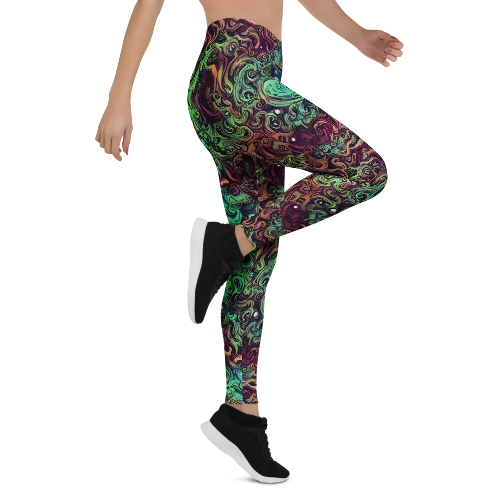 Emerald Maelstrom on Leggings — Right