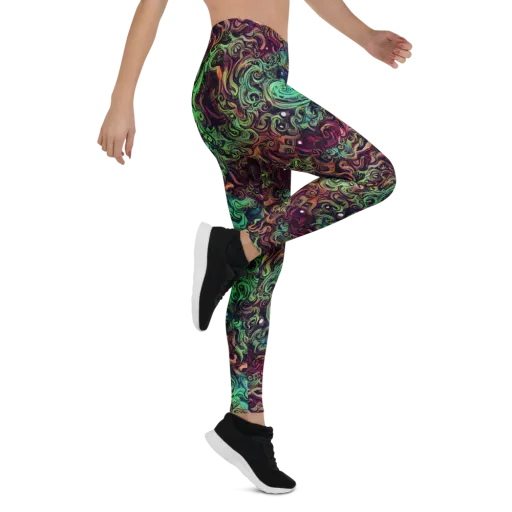 Emerald Maelstrom on a Leggings