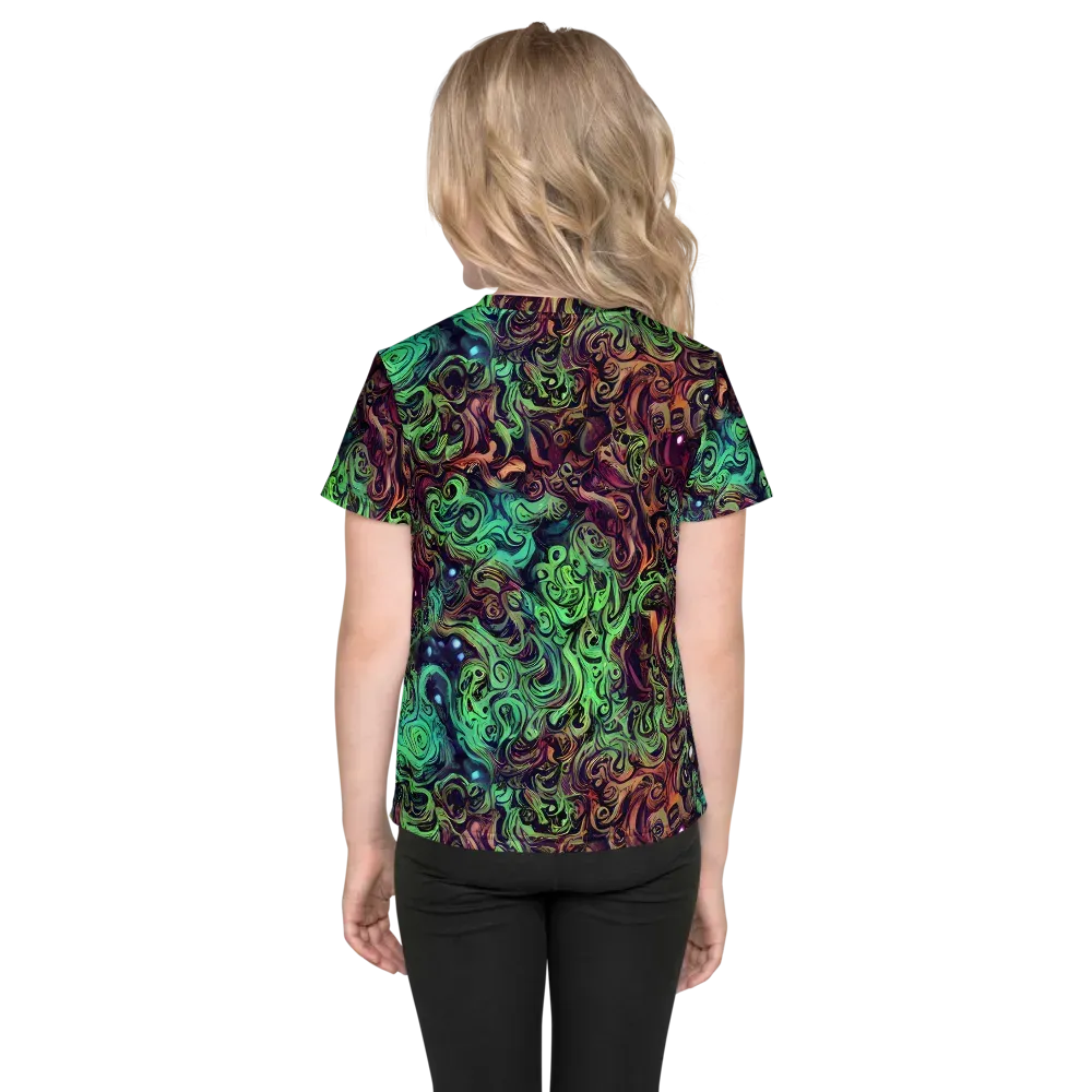 Emerald Maelstrom on Kids Crew Neck T-Shirt — Back