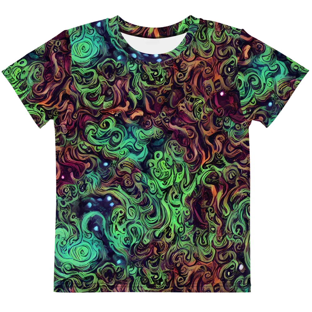 Emerald Maelstrom on Kids Crew Neck T-Shirt — Front