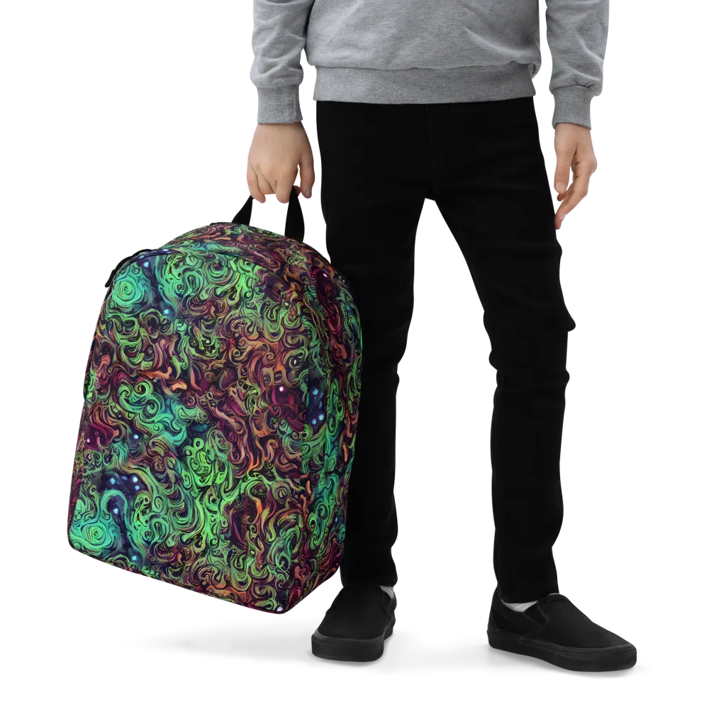 Emerald Maelstrom on Minimalist Backpack — Zoomed-in