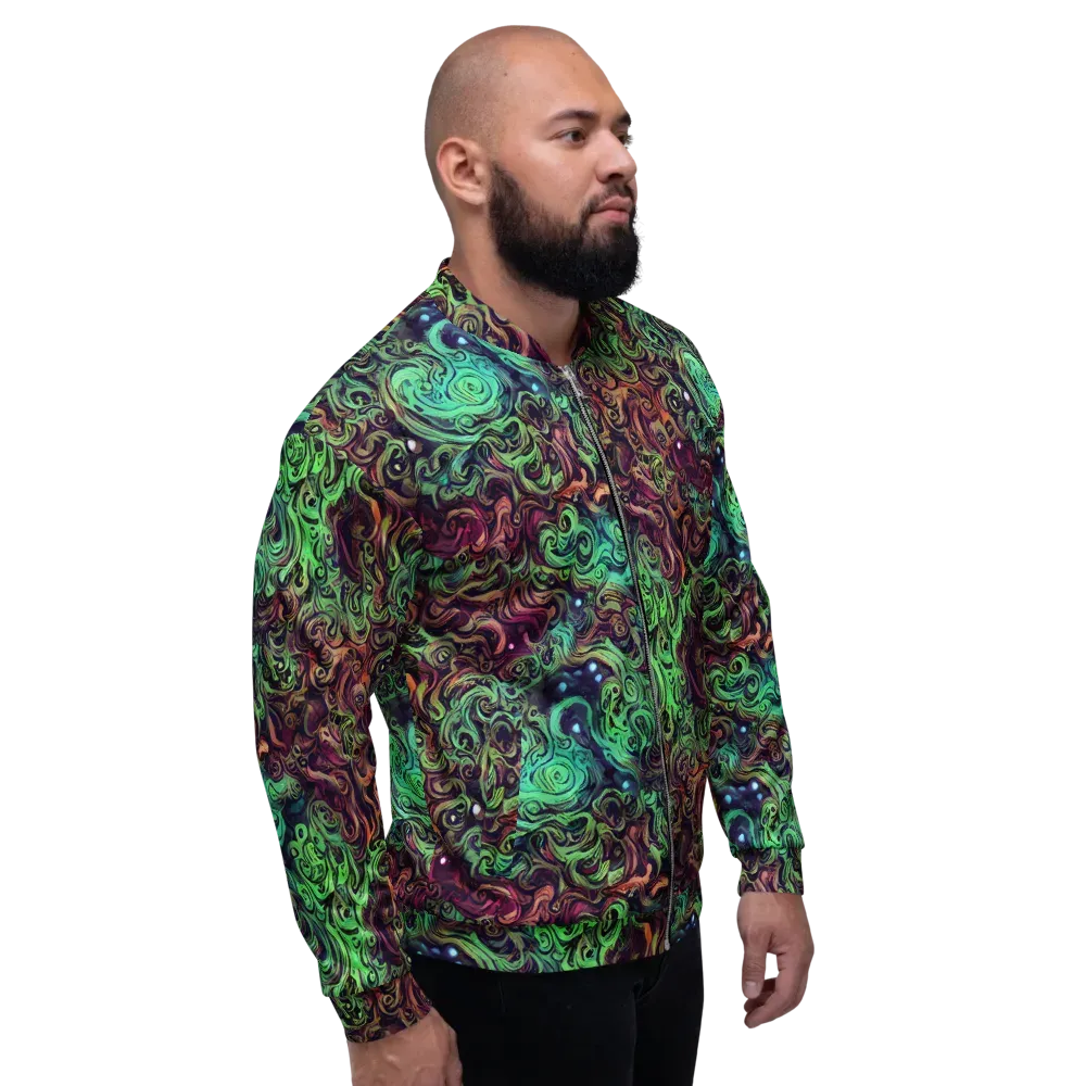 Emerald Maelstrom on Bomber Jacket — Right