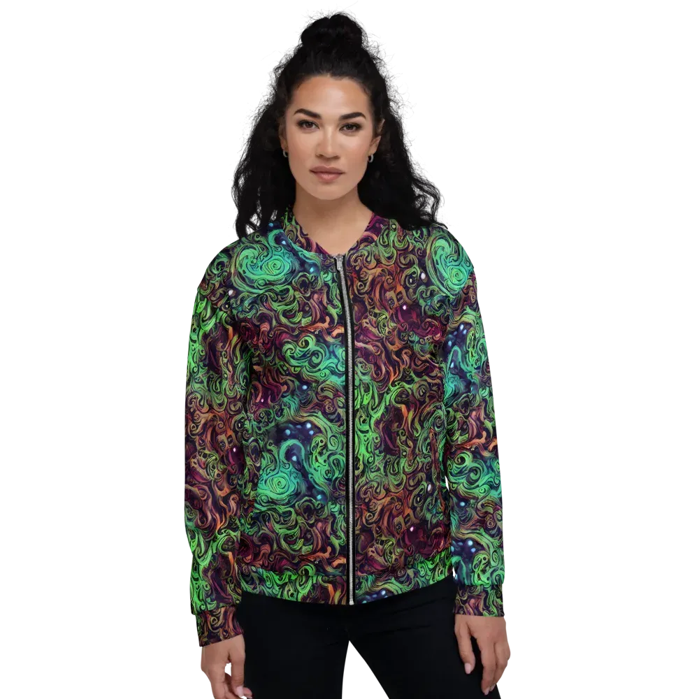 Emerald Maelstrom on Bomber Jacket — Front