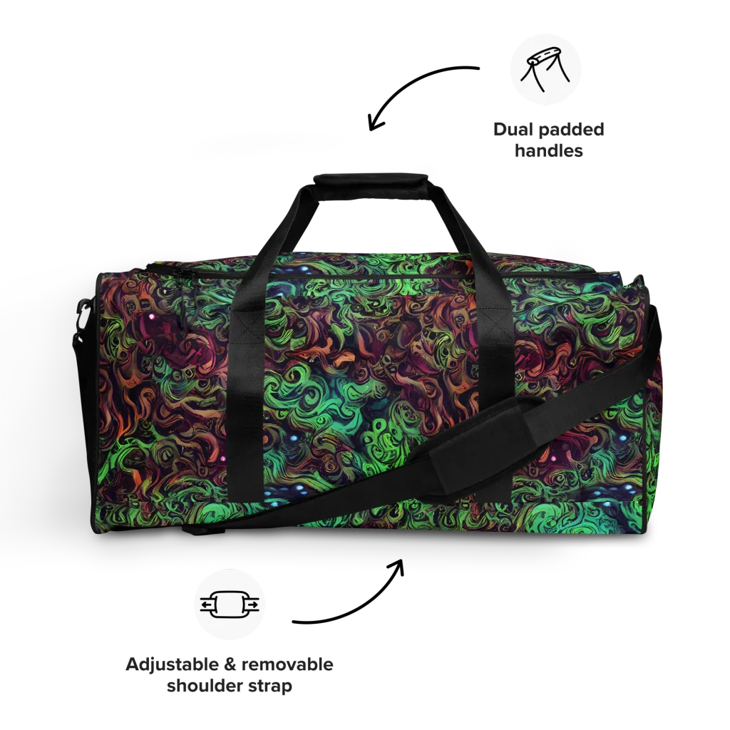Emerald Maelstrom on Duffle Bag — Front
