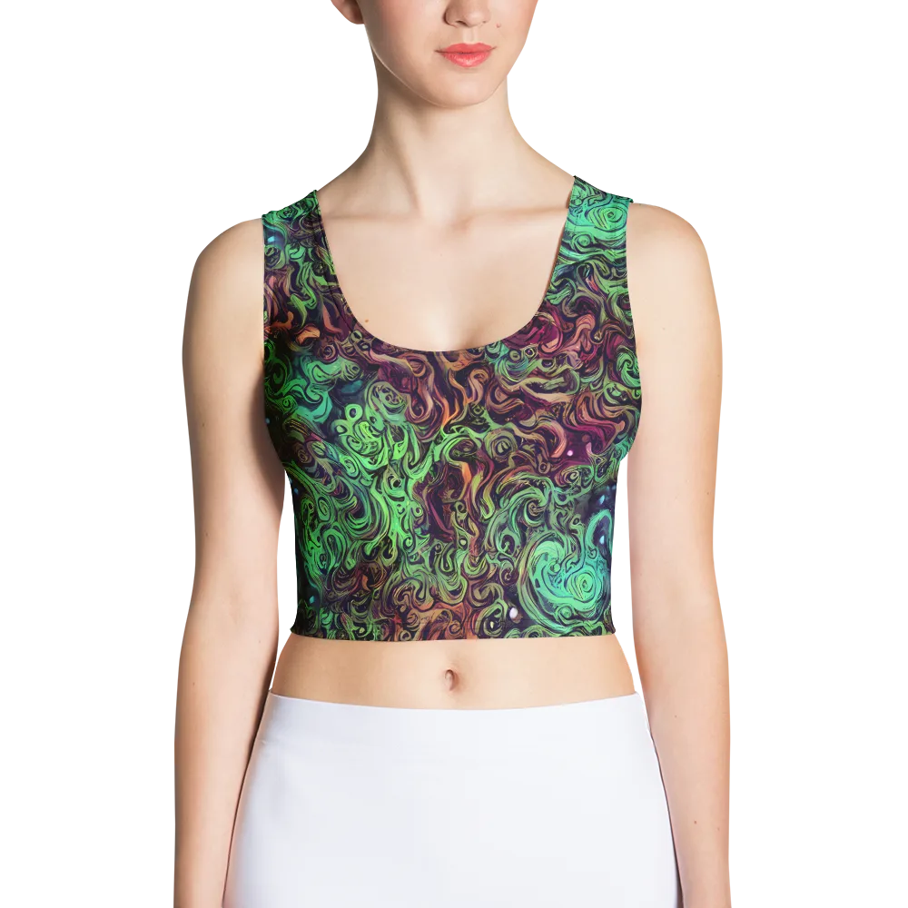 Emerald Maelstrom on Crop Top — Front
