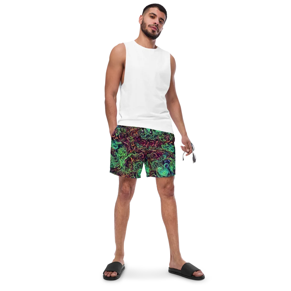Emerald Maelstrom on Swim Trunks — Front