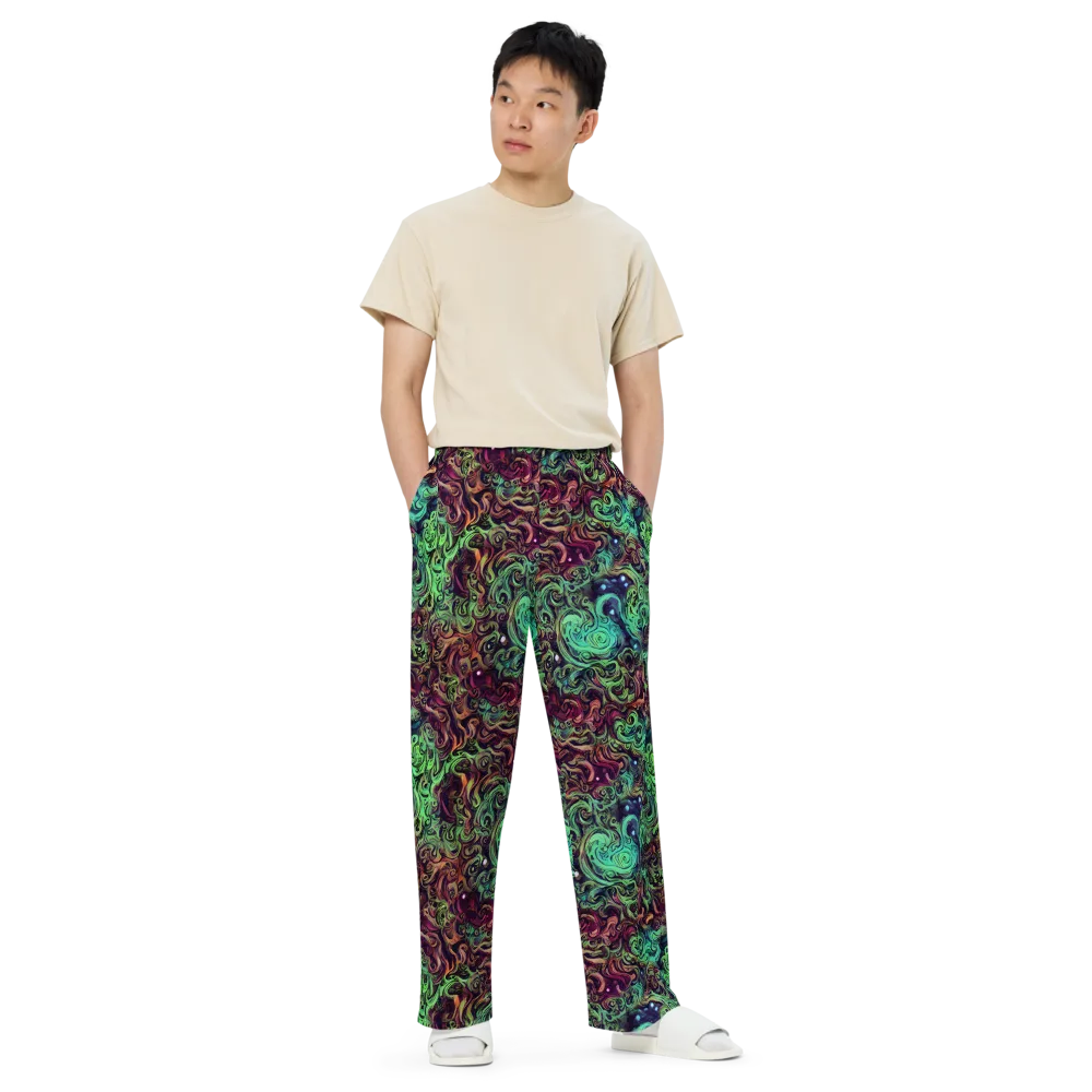 Emerald Maelstrom on Wide-Leg Pants — Front